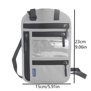 נסיעות rfid חסימת ארנק צוואר מחזיק כרטיס דרכון בארנק מארגן טלפון קלפי נסיעות ארנק הגנה-<span class=keywords><strong>id</strong></span>