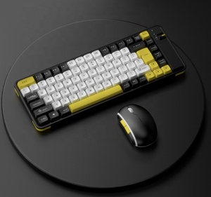Colorido 2,4G BT inalámbrico modelo dual 84 teclas teclado y ratón teclado de membrana combinado - Product Image 6