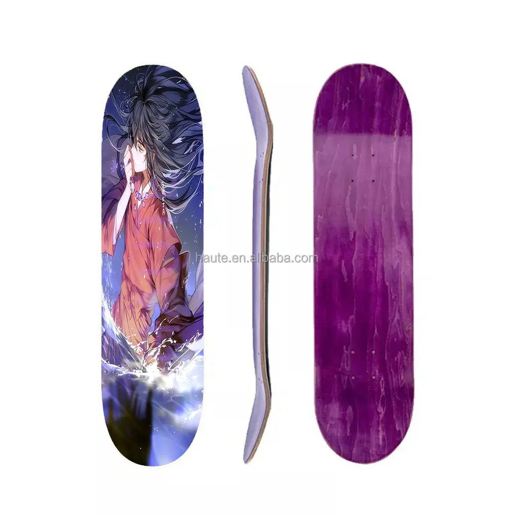 Skate personalizado deck fibra de carbono Madeira Double Rocker Deck Skate Board Quatro Rodas Longboard Skate 60*15cm Deck