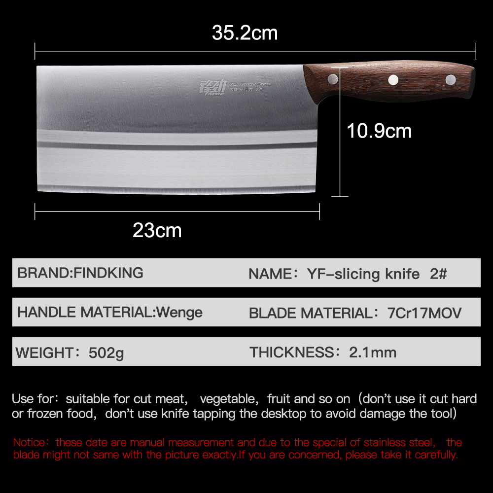 Super sharp Chinese stainless steel Vegetable Meat Cleaver knife Butcher Knife for kitchen