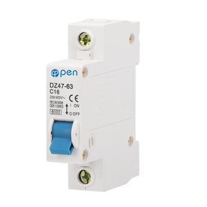Açık elektrikli DZ47-63 1p 2P 3P 4P Mini MCB 20A 16A 10A 32A 25A 40A 63A AC MCB minyatür devre kesici CE belgesi ile - Product Image 1