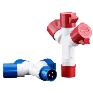 Zócalo de una entrada multifuncional de canal Enchufe industrial tipo Y de 4 núcleos 16A 220-240V - Product Image 4