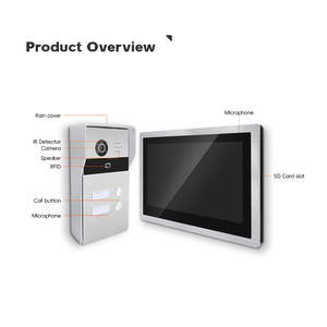 Sistema de intercomunicación con pantalla táctil de 10,1 pulgadas Sistema de intercomunicación para toda la casa Sistemas de intercomunicación con cable TCP/IP para el hogar - Product Image 3