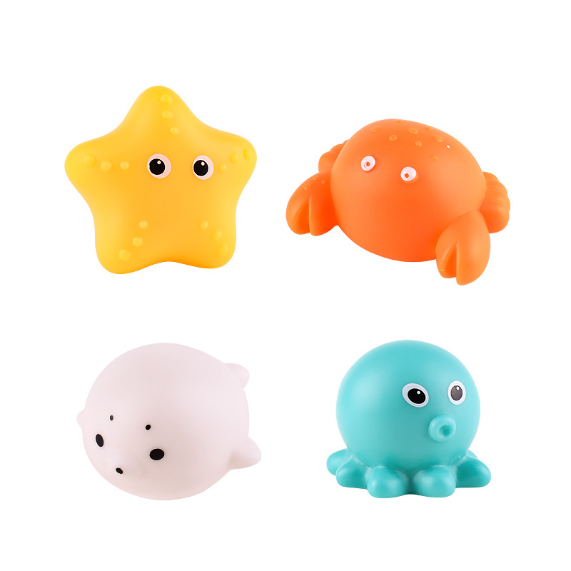 Animaux lumineux 4-poulpe-étoile de mer jaune-crabe-lion de mer