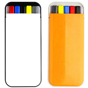 促销5合1 5pcs塑球笔与铅笔荧光笔套装 - Product Image 6