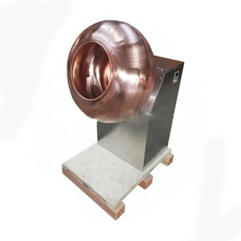 confectionery Sugar Caramelized making Small cuprum copper coating pan machine