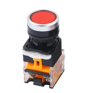 Button schalter LA38-11 LA38-11BN flach taste selbst-reset-taste schalter 22mm