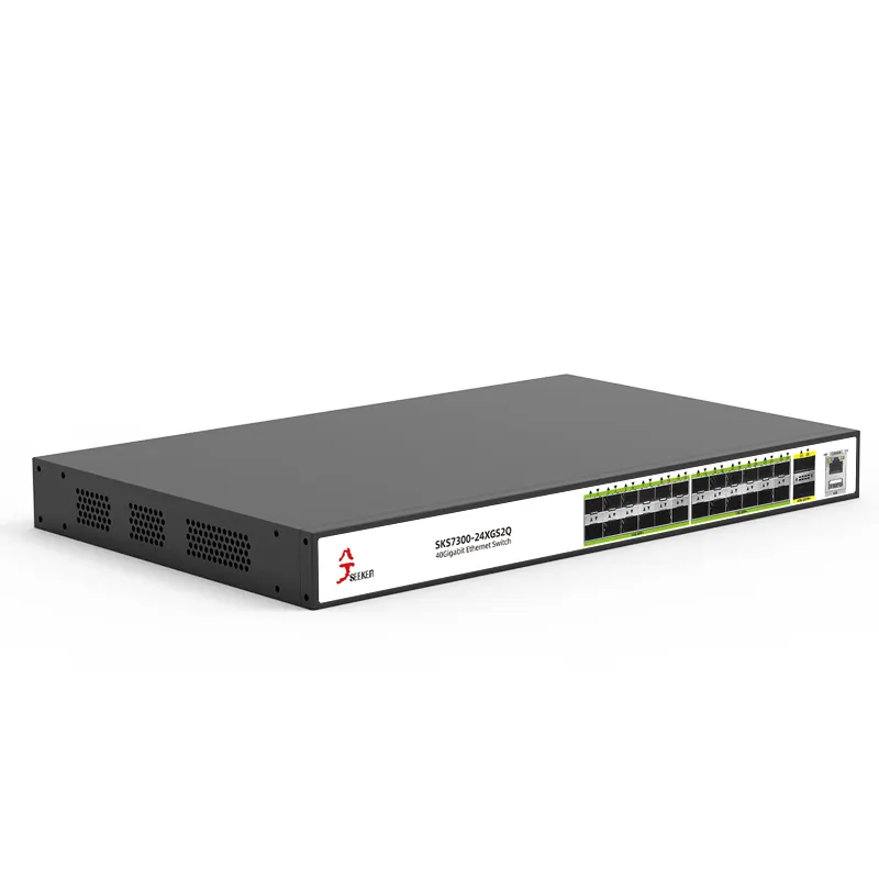 L2 Managed WEB/CLI Administrar conmutador de red Todos los puertos ópticos 24 10g SFP + Puertos y 2 40g QSFP + Puertos Enterprise Ethernet Switch