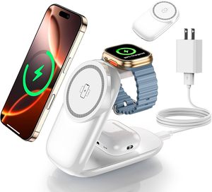 Magfold 3-trong-1wireless sạc đứng 15W 3 trong 1 điện thoại không dây sạc nhanh sạc không dây cho Iphone điện thoại Sumsung - Product Image 5