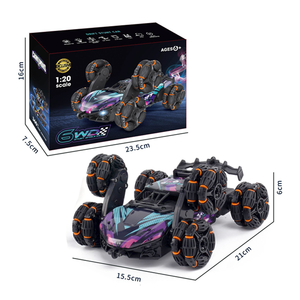 Işık sprey ile 2.4 GHz RC Stunt araba 4WD Off Road kamyon uzaktan kumanda 6 tekerlekler RC tırmanma arabalar - Product Image 6