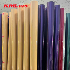 完美的疏水性和韧性KML品牌7.5mil高质量10年保修TPU彩色PPF油漆保护膜