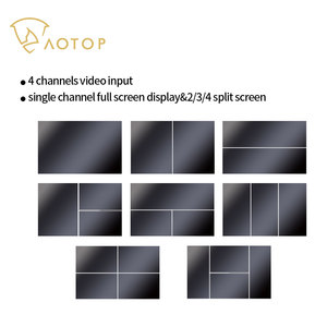 10.1 Inch AHD Quad View HD Display Truck Rear View <strong>Monitor</strong> 4 Channels Car Camera 1080p <strong>Input</strong> All Round Blind Zone HD Monitoring - Product Image 3