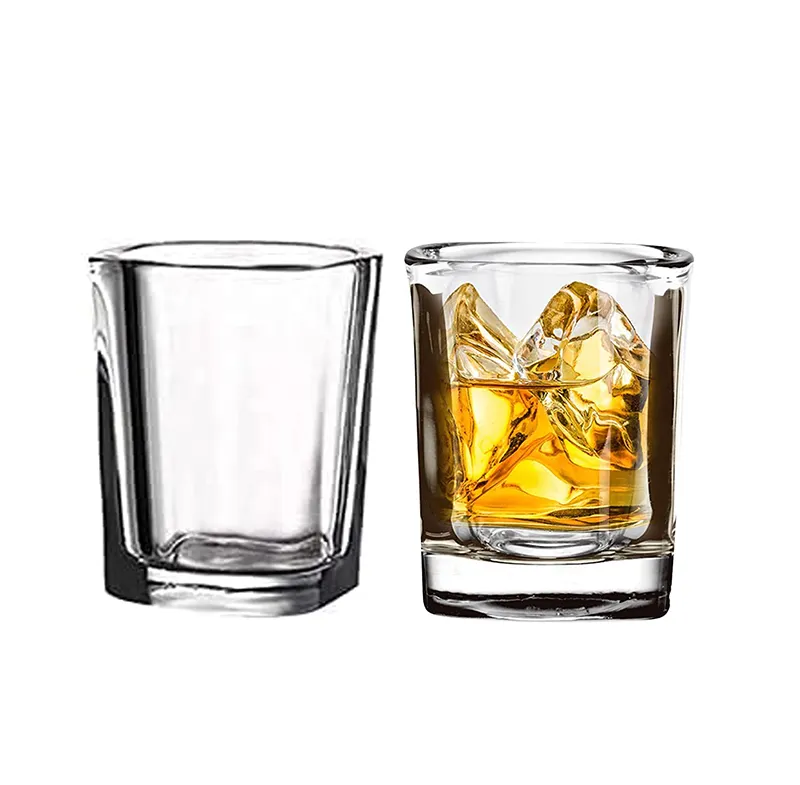 Bán buôn vuông Shot Glass/Chất lượng cao Mini Shot kính thủy tinh Whisky Kính Deli Thủy Tinh Rượu vang thủy tinh