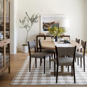 Phong Cách Trung Cổ Rắn Gỗ Sồi Thân Thiện Với Môi Bền Bàn Ăn Pháp Retro Đơn Giản Bàn Ghế Kết Hợp Cho Gia Đình Ăn Uống - Product Image 2