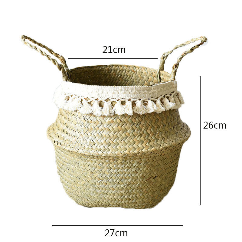 Panier à algues à pompon, diamètre 27 cm, comprend un boîtier étanche.