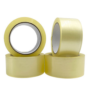 免费送货透明胶带透明包装胶带2x100码-6包40毫米bopp包装胶带 - Product Image 5