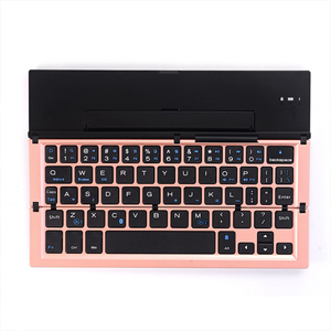 Three-Fold Mobile Phone/Tablet Universal <strong>Wireless</strong> <strong>Keyboard</strong> Aluminum Alloy USB Supports IOS <strong>Android</strong> <strong>for</strong> Windows Three <strong>Systems</strong> New - Product Image 1