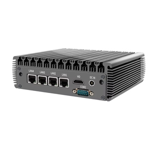 J4125 N5105 processore Mini PC Fanless Router morbido LAN HD VGA a doppia porta accessori per Computer industriali tra cui dispositivo Firewall - Product Image 1