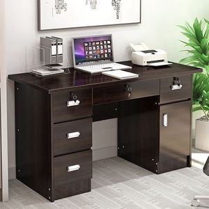 Wholesale <strong>Simple</strong> Wooden Writing Study Big Space Stand Storage Modern Home Office Furniture <strong>Computer</strong> Table <strong>Desk</strong> with Drawer - Product Image 3