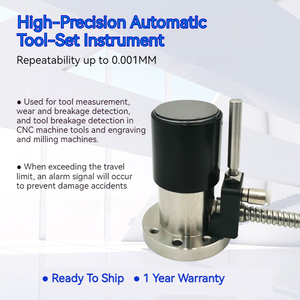 Sensor de medição de ajuste de ferramentas CNC, sensor de medição de ferramentas CNC de alta precisão 0.001 mm, eixo Z, altura zero, 30 mm de diâmetro da lâmina