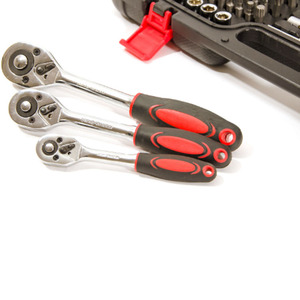 Custom Black 215 Pc <strong>1</strong>/2&quot; <strong>1</strong>/4&quot; 3/8&quot; Workshop Socket Set Screwdriver Bit Torx Rachet Driver Tool <strong>Kit</strong> - Product Image 6