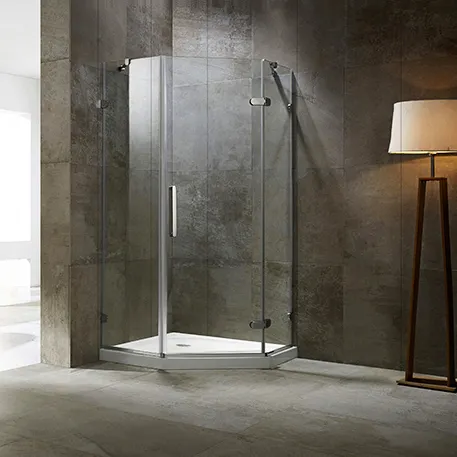 Seawin salle de bains douche verre sans cadre porte de douche 10mm verre trempé en forme de diamant cabine de douche