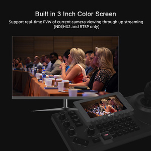 PTZ-Camera-контроллер PoE NDI PTZ контроллер клавиатура с 4D джойстик для прямой трансляции, PTZ сетевая клавиатура PELCO ЖК-экран - Product Image 3