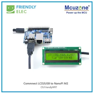 Porta USB 1602 modulo LCD per Pi (LCD2USB) NANOPi R5S R2S M1 PLUS Custom