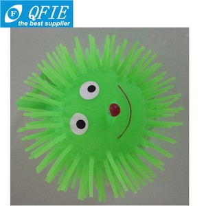 Chất Lượng Tốt Khuyến Mại 2-Inch Dễ Thương Hedgehog Tpr Nhấp Nháy Nóc Bóng Với Đôi Mắt Đầy Màu Sắc Ánh Sáng-up Đồ Chơi - Product Image 5