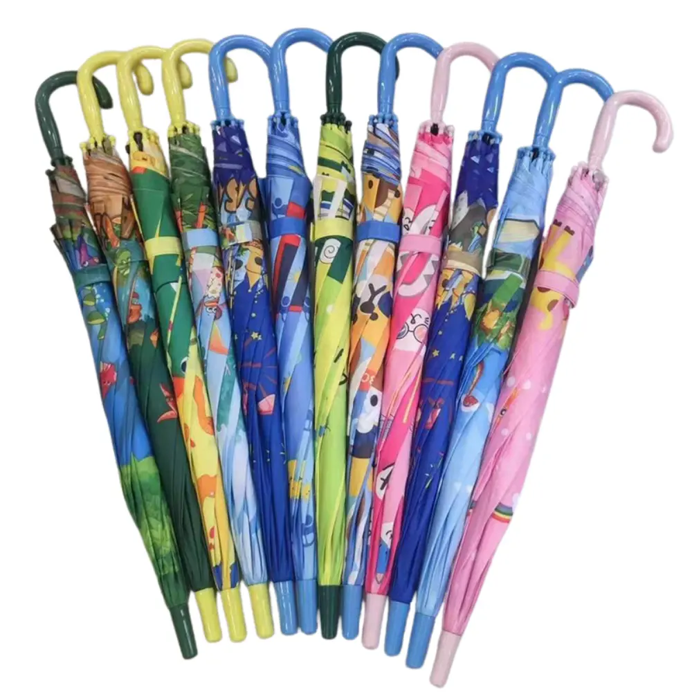 مصنع الجملة لطيف الكرتون الأطفال المظلات مخصص الحيوان طباعة مظلة صغيرة للأطفال