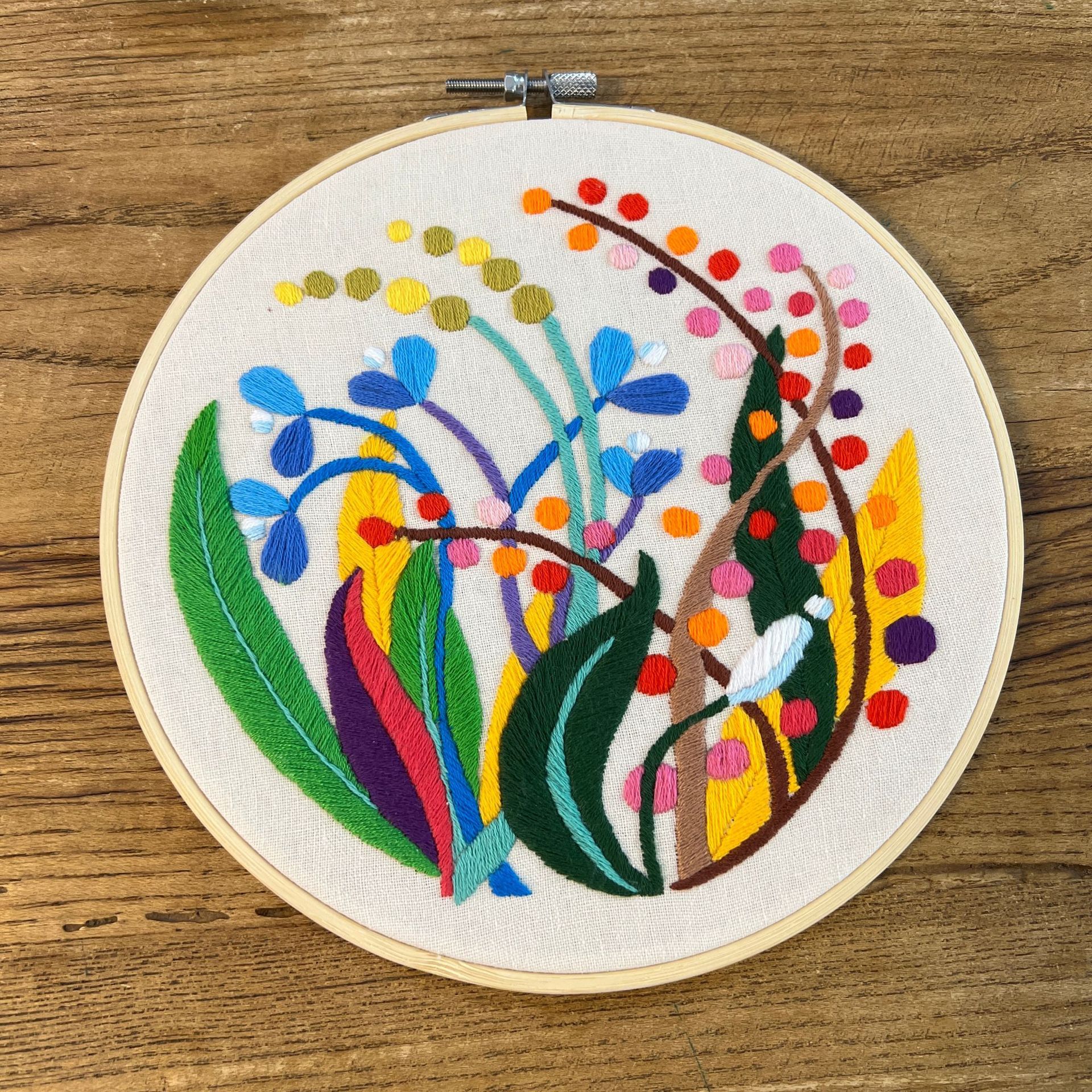 Floral dance wall art-unfinished