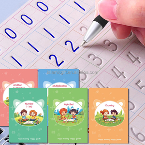 Çocuklar yaş 3 kullanımlık yivli el yazısı kaligrafi izleme mektuplar yazma sihirli uygulama Pens book kalemler ile - Product Image 5