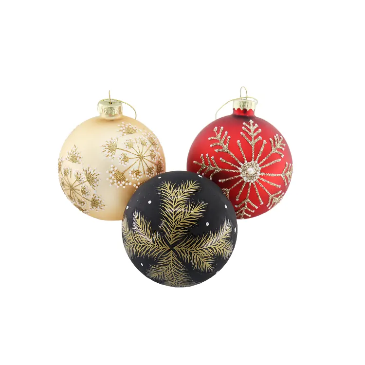 Zhengtian, personalizado, Navidad, pintado a mano, decoración de cristal, bolas, regalos de vacaciones, adornos, árbol de Navidad, decoración colgante para el hogar