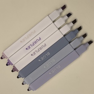 Di alta qualità Anti-dissolvenza doppio inchiostro evidenziatore pennarello professionale per archivio file libro annotazione - Product Image 6