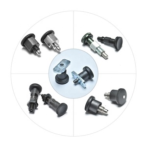Low <strong>Cost</strong> GN822 <strong>C</strong> Carbon Steel Thread Rest Position M12 M16 Mini Indexing Plunger Safety Konb Safety Spring Loaded Pull Pin - Product Image 5