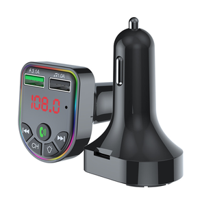 Caricabatteria per telefono con doppia porta USB per auto BT5.0 Bluetooth-MP3 lettore ricevitore FM Wireless trasmettitore FM - Product Image 1