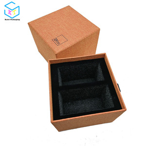 定制样品产品包装小滑出面料覆盖礼品盒 - Product Image 4