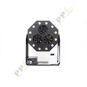 Hot <strong>Sale</strong> <strong>3</strong> Eyes <strong>LED</strong> Bubble Making Machine with 180 Degree Moving Angle With Remote Control - Product Image 1