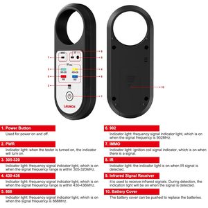 Tester di frequenza chiave remota 315/433/868/902MHz rilevamento del segnale a infrarossi - Product Image 3