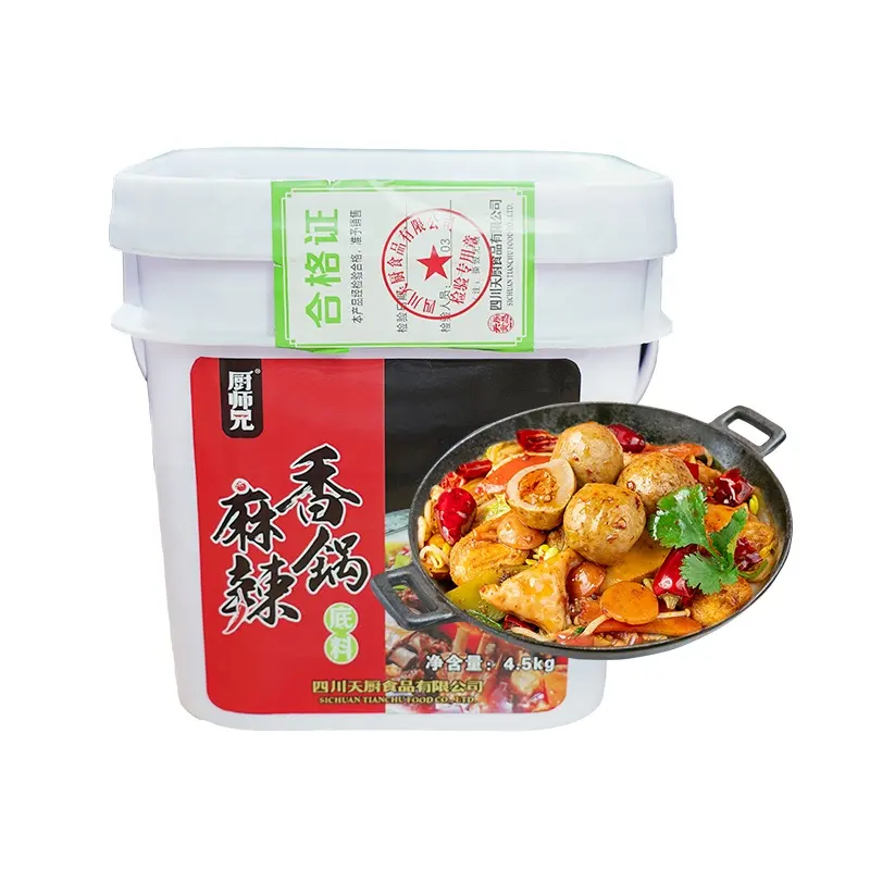 Tianchu4.5kg卸売商業人気中国調味料鍋調味料スパイシードライポット調味料ソース
