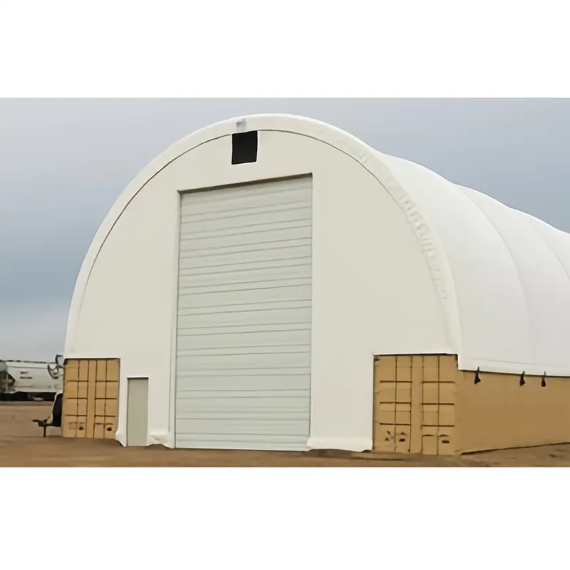 Çin tedarikçiler 40FT PVC çatı yapısı endüstriyel depo çadırı depolama konteynerler için kargo konteyneri gölgelik kubbe barınaklar