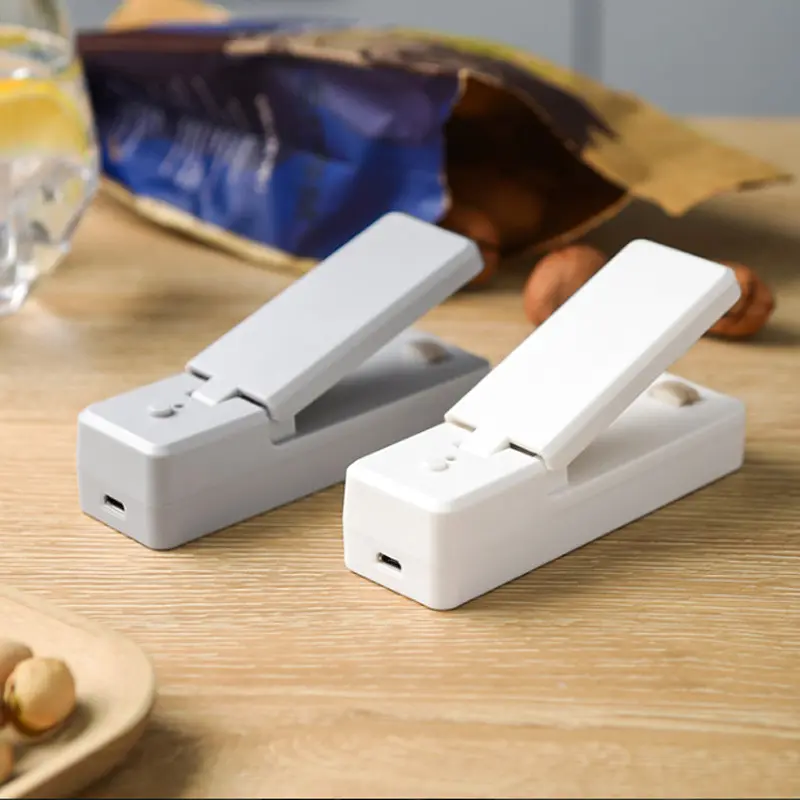 Mesin Penyegel Mini Pengisi Daya USB Tas Kemasan Plastik Camilan Rumah Tangga Mesin Penyegel Panas Mesin Penyegel Kecil