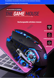 6 pulsante professionale mouse senza fili 800/1200/1600DPI USB di ricarica A4 RGB Senza Fili di Gioco Del Mouse Del Computer per del computer portatile - Product Image 5
