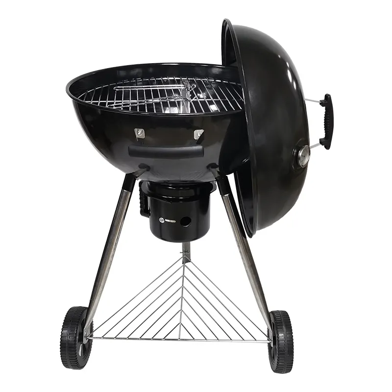 22 inches Carbon Steel Black Color Outdoor Kettle Charcoal Grill Barbecue Grill