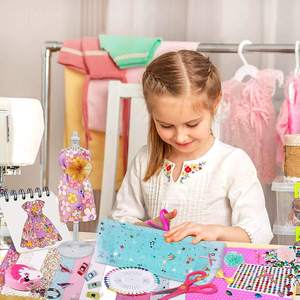 ファッションウェディングドレスデザインキットDIY服デザインキッズガールズ大人のためのアート & クラフトキット - Product Image 5