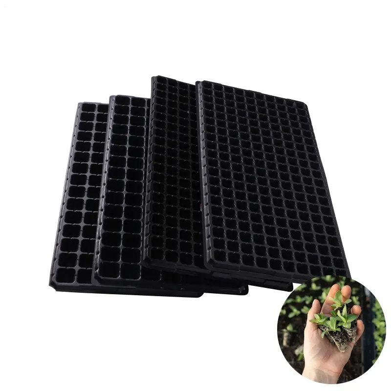 Bandejas de plástico para vivero, bandeja germinadora para cultivo de verduras, invernadero, 28 32 50 72 98 105 128 200 celdas PS/PVC