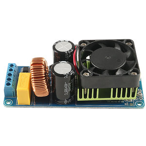 IRS2092S 500W Mono Channel Digital Amplifiers Board Classed D HIFI Power <strong>Amp</strong> Module with Cooling Fan DIY Kits for <strong>Arduino</strong> - Product Image 4