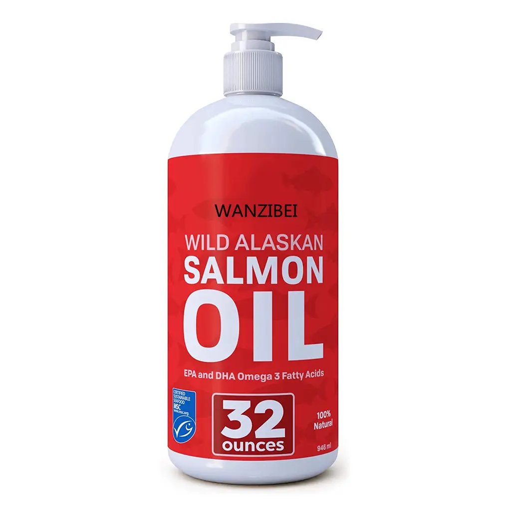 Salmon Oil and Fish Oil Omega 3 Liquid Food Supplement for dog& cat to support Healthy Skin Coat & Joints, Allergy
