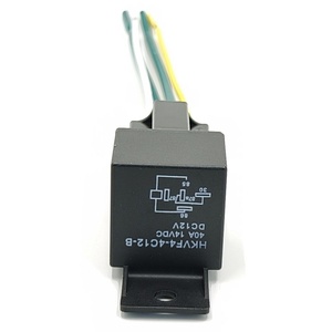 40A 12V 24VリレーJD1915 4ピン通常閉じたプラスチック取り付け穴ワイヤーソケット付き自動車用リレーGpsトラッカー