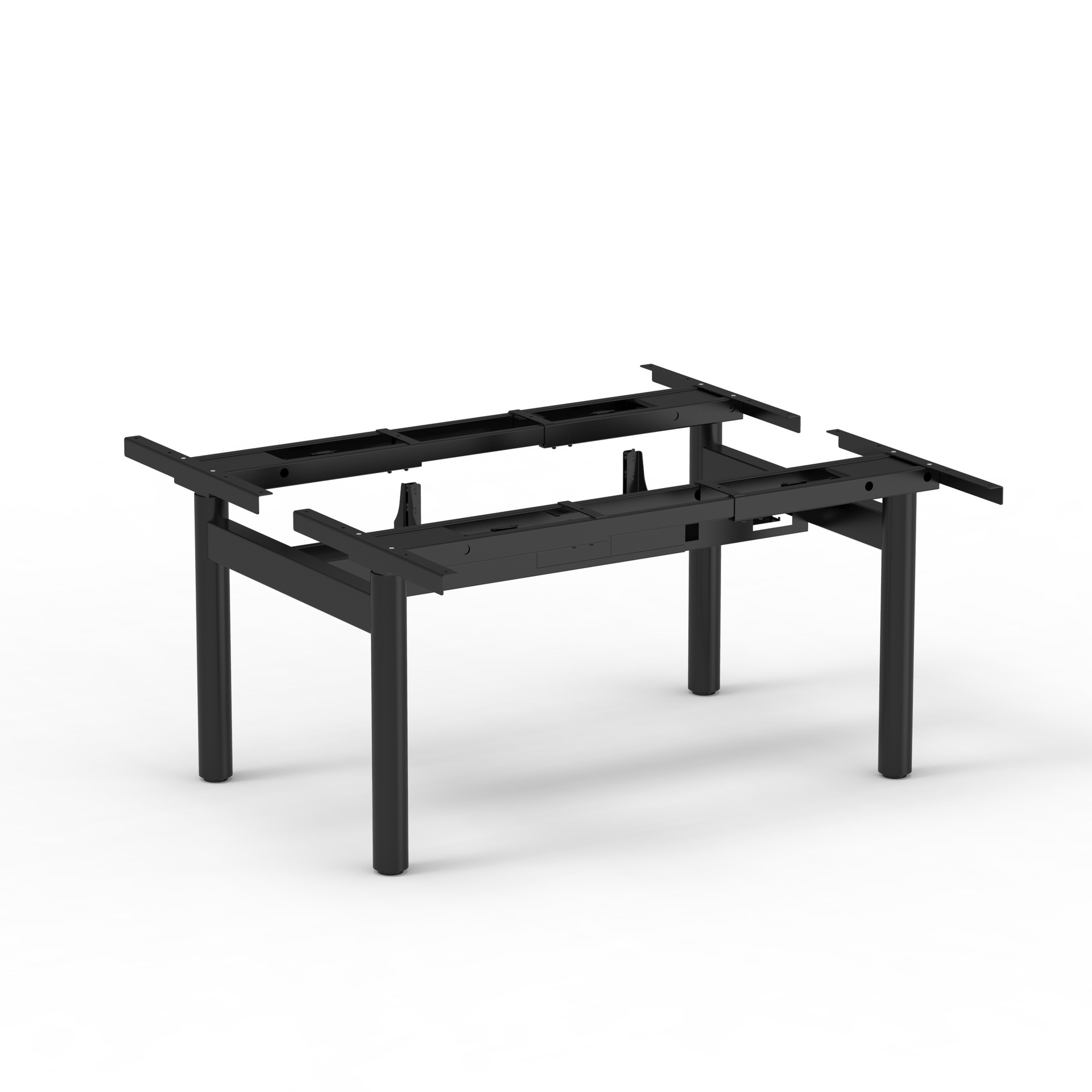Black table frame (excluding tabletop)